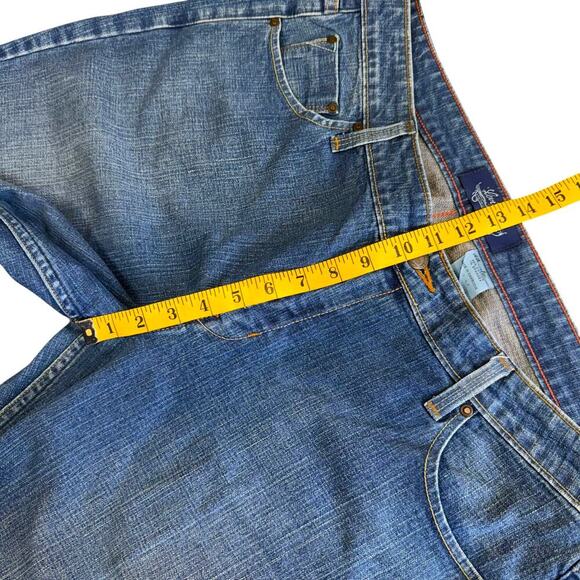 Levi Strauss Signature Vintage Stretch Low Rise Bootcut Blue Jeans Misses 16 - Picture 10 of 14